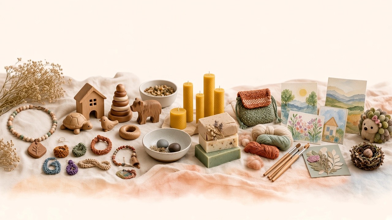 Exemples de créations artisanales.